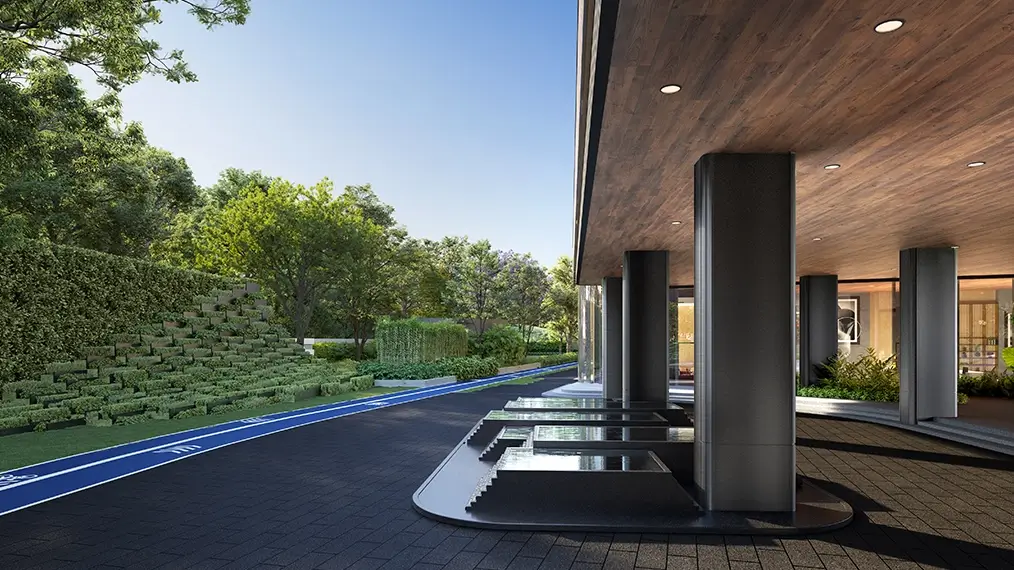 Arrival landscape & water Feature