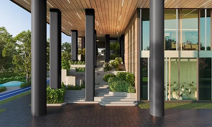Step seating plaza