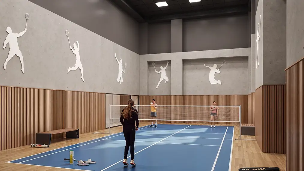 Badminton court