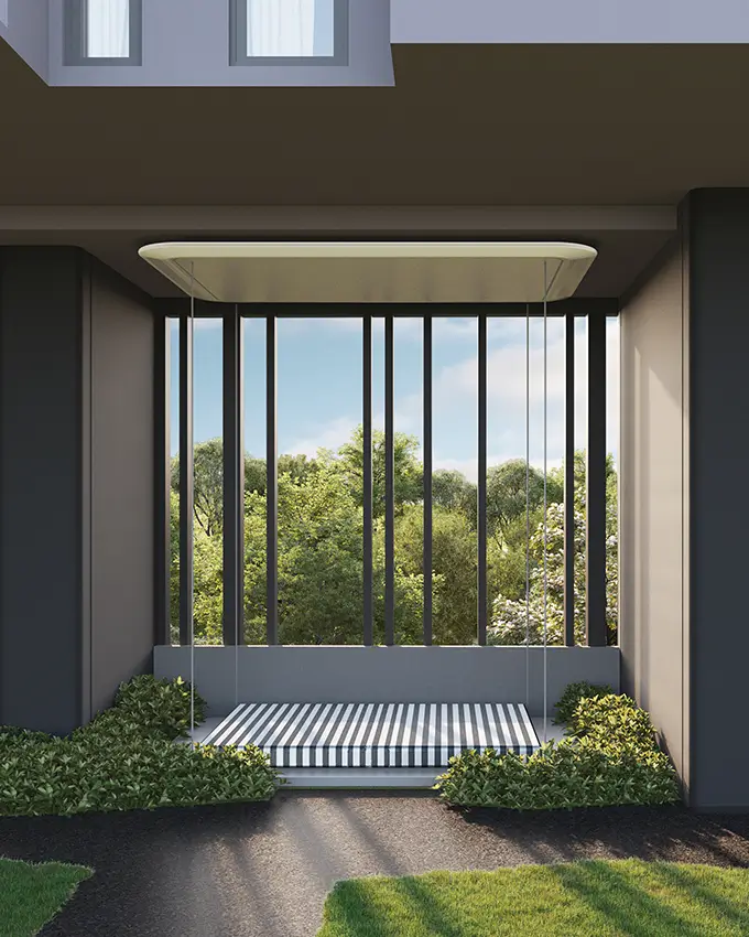 Outdoor basketball court at Atlis Ocean Cliffs residential community