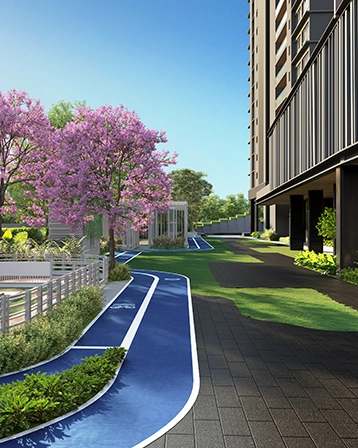 Green spaces, thoughtfully woven in