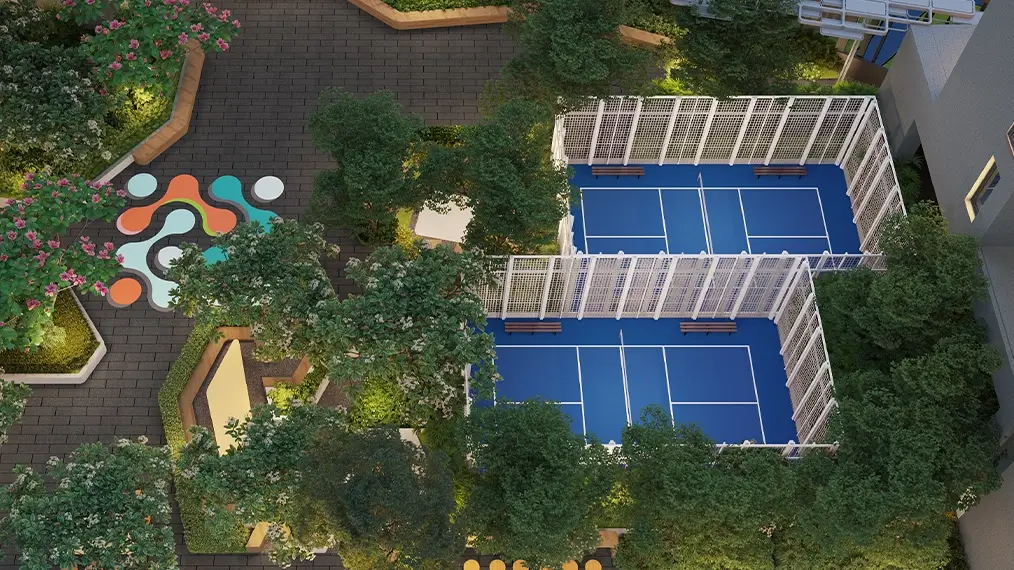 Pickleball court